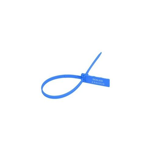 Tatco Security Seals - 0.3" Width - 13.5" Length - Blue - 100 / Pack