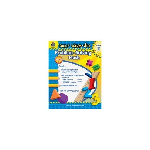Teacher Created Resources Gr 2 Daily Math Problems Book Printed Book - Teacher Created Resources Publication - Book - Grade 2