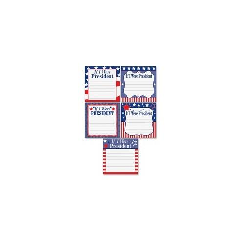 Teacher Created Resources If I Were President Accents - If I Were President Accents - 6" Height x 6" Width - Red, White, Blue - 30 / Pack