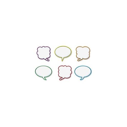 Trend Speech Balloons Classic Accents Set - 36 (Balloon) Shape - Precut, Durable, Reusable - 6" Height x 7" Length - Multicolor - 36 / Pack