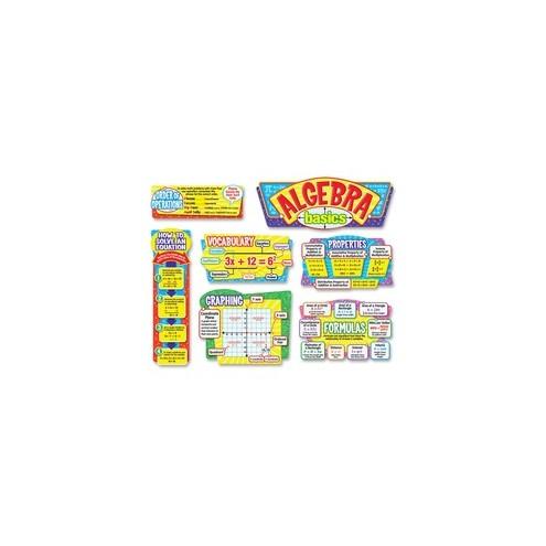 Trend Algebra Basics Bulletin Board Set - Learning Theme/Subject - 0.10" Height x 25" Width - 1 / Set
