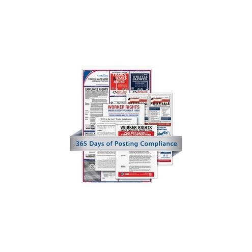 TFP Federal Contractors Labor Law Poster - White, Blue