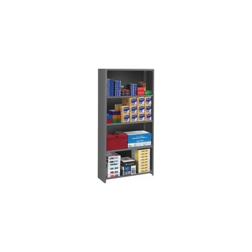 75" Height x 36" Width x 18" Depth - Recycled - Medium Gray - Steel - 1Each - 6 Shelf - 75" Height x 36" Width x 18" Depth - Recycled - Medium Gray - Steel - 1Each