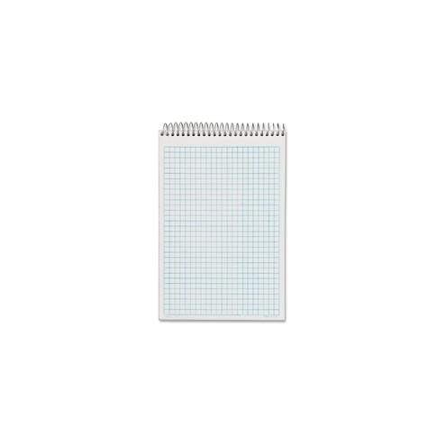 Tops NoteWorks Steno Book - 100 Sheets - Coilock Blue Margin - 16 lb Basis Weight - 6" x 9" - White Paper - Metallic Gold Cover - Plastic Cover - Perforated, Unpunched - 1Pad