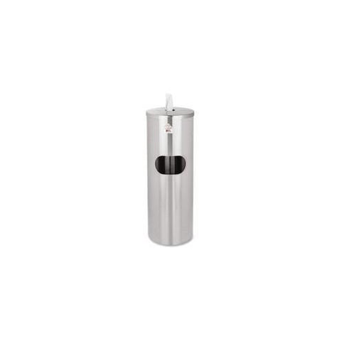 2XL Stainless Steel Stand Wiper Dispenser - 39" Height - Stainless Steel - Stainless Steel - Smudge Resistant