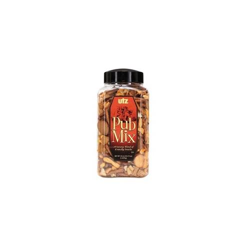 Utz Pub Mix - Trans Fat Free, Cholesterol-free, Resealable Container - 2.75 lb - 1 Each