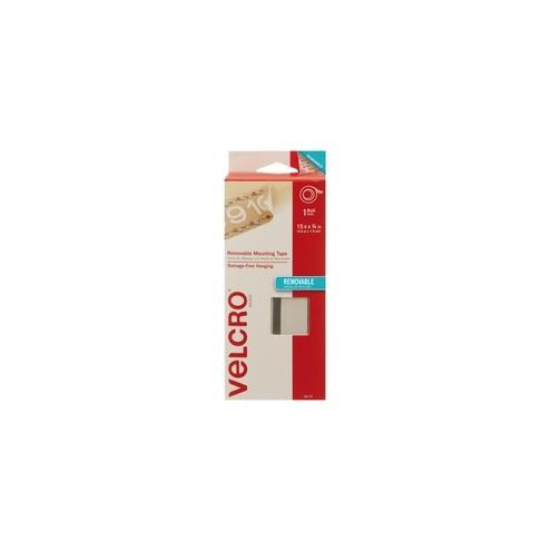 VELCRO® Brand Removable Mounting Tape, 15ft x 3/4in Roll, White - Damage-free removable fasteners. Perfect for DIY, craft and office applications.