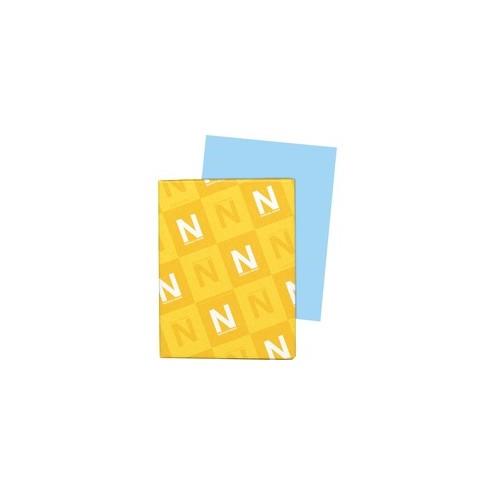 Wausau Paper Exact Bristol Cover Stock - Letter - 8 1/2" x 11" - 67 lb Basis Weight - Vellum - 250 / Pack - Blue