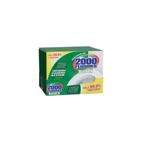 2000 Flushes Automatic Toilet Bowl Cleaner - Tablet - 12 / Carton - White