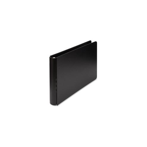 Wilson Jones Casebound Binder - 1" Binder Capacity - 11" x 17" Sheet Size - 175 Sheet Capacity - 3 x Round Ring Fastener(s) - Vinyl-covered Chipboard - Black - Durable, Heavyweight, Opaque - 1 Each