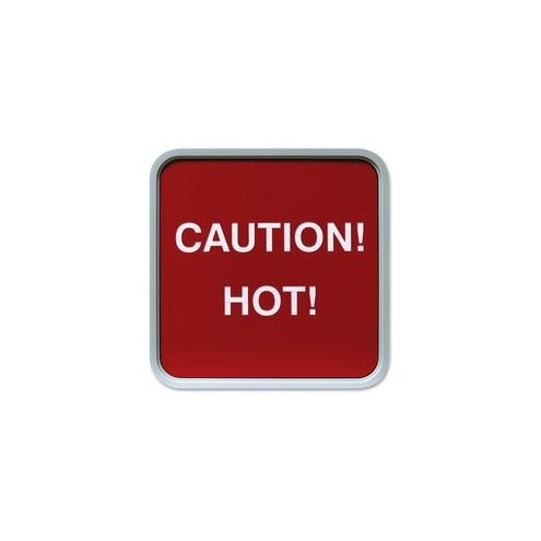 Xstamper 4"x4" Designer Nameplate Set - 1 Each - 4" Holding Width x 4" Holding Height - Square Shape - Rounded Corner - Plastic - Gray