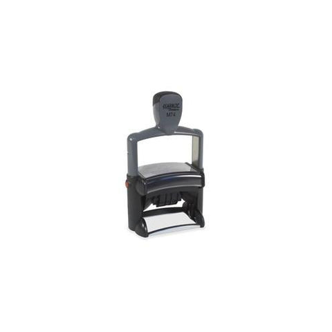 Xstamper 2-5/8" Self-inking Plastic Date Stamp - Date Stamp - 1.81" Impression Width x 2.63" Impression Length - 7000 Impression(s) - Assorted - Plastic, Metal - 1 Each
