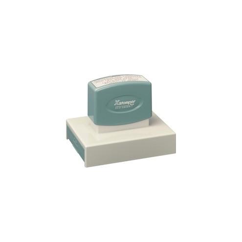 Xstamper Xtra Large Message Stamp - Custom Message Stamp - 2.56" Impression Width x 3.94" Impression Length - 50000 Impression(s) - Recycled - 1 Each