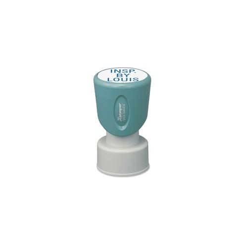 Xstamper 3/4" Round Stamp - 0.75" Impression Diameter - 50000 Impression(s) - Assorted - Rubber - Recycled - 1 Each