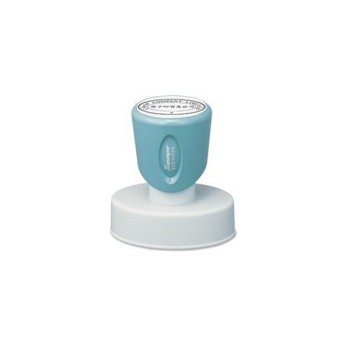 Xstamper 1-3/4" Oval Stamp - Custom Message Stamp - 1.19" Impression Width x 1.75" Impression Length - 50000 Impression(s) - Assorted - ABS Plastic, Rubber Handle - Recycled - 1 Each