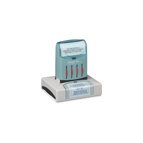 Xstamper 1-3/4" x 2-1/2" VersDater Stamp - Message/Date Stamp - 1.75" Impression Width x 2.50" Impression Length - 50000 Impression(s) - Assorted - Recycled - 1 Each