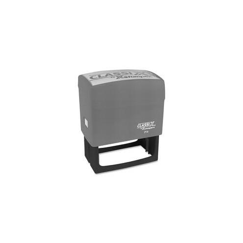 Xstamper Classix Custom Address Stamps - Custom Message Stamp - 1.50" Impression Width x 3" Impression LengthPlastic, Rubber - 1 Each