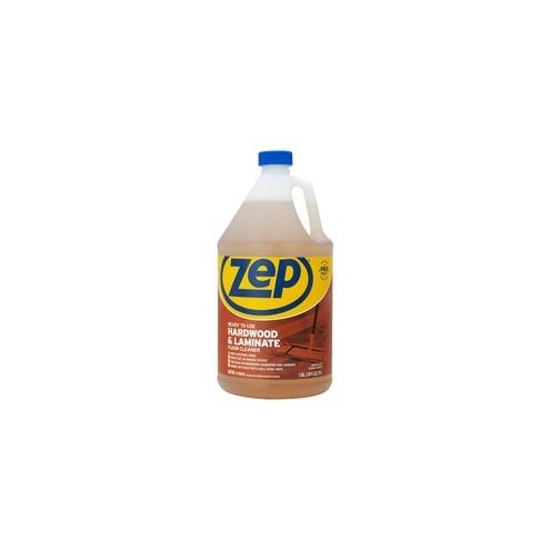 Zep Hardwood & Laminate Floor Cleaner - Liquid - 128 fl oz (4 quart) - 4 / Carton - Brown