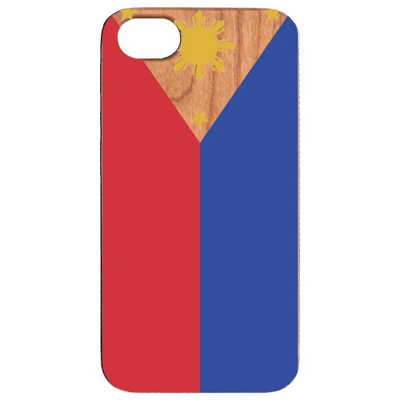 Flag Philippines - UV Color Printed - Wooden Phone Case