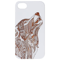 Gray Wolf - Engraved - Wooden Phone Case