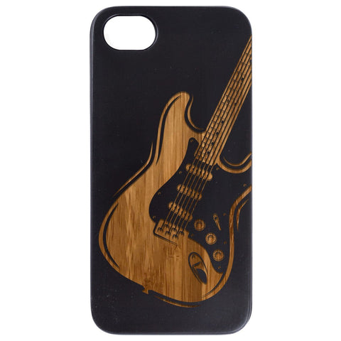 Guitar 2 - Engraved - Wooden Phone Case