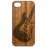 Guitar 2 - Engraved - Wooden Phone Case