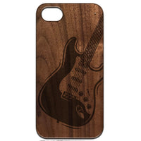 Guitar 2 - Engraved - Wooden Phone Case