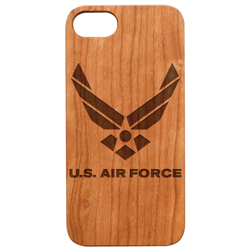 U.S. Airforce - Engraved - Wooden Phone Case - IPhone 13 Models