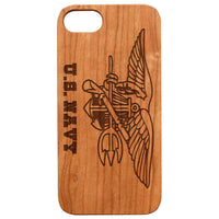 U.S. Navy - Engraved - Wooden Phone Case - IPhone 13 Models