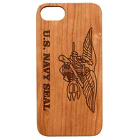 U.S. Navy Seal - Engraved - Wooden Phone Case - IPhone 13 Models