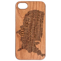 United States - Engraved - Wooden Phone Case - IPhone 13 Models