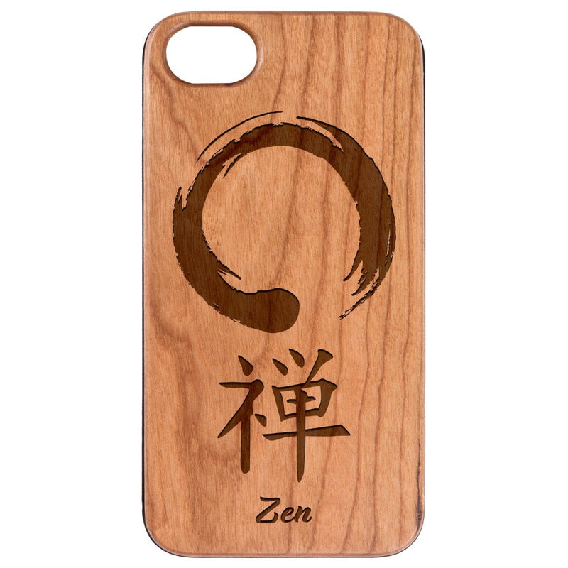 Zen - Engraved - Wooden Phone Case - IPhone 13 Models