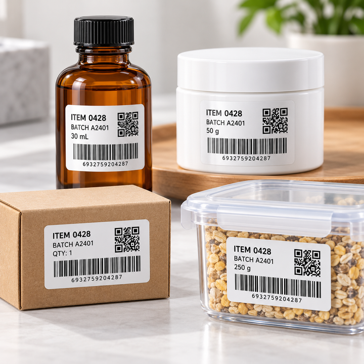 Barcodes, QR Codes & Batch Details