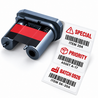 NIIMBOT Red & Black Thermal-Transfer Ribbon for Lake Blue M2_H, 24 m