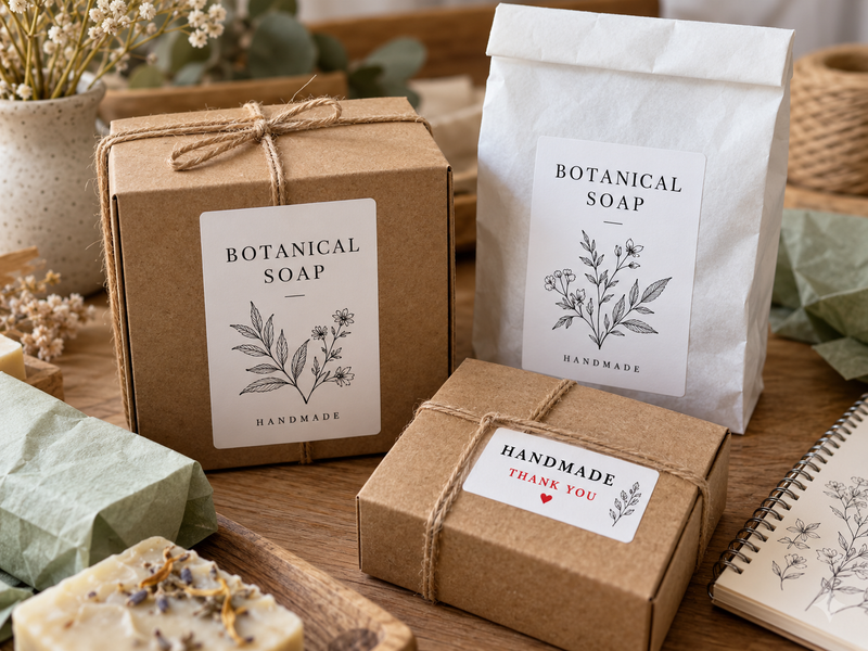 Creative packaging labels made with a compatible Pro printer