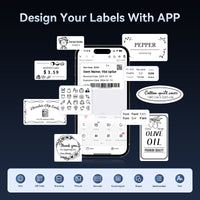 NIIMBOT M3 Label Maker Machine with Tape, 3'' Bluetooth Thermal Transfer Sticker Printer for Small Business Clothing, Address, Cable Storage, Compatible with Phones & PC (Not for 4x6 Shipping Label)
