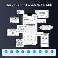 NIIMBOT M2 Label Maker with Tape & Ribbon 2Inch Thermal Transfer Support Color Ribbon Printing Bluetooth Sticker Printer for Office Small Business School Home Cable Storage, Compatible with Phones & PC