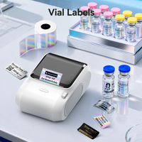 NIIMBOT M3 Label Maker Machine with Tape, 3'' Bluetooth Thermal Transfer Sticker Printer for Small Business Clothing, Address, Cable Storage, Compatible with Phones & PC (Not for 4x6 Shipping Label)