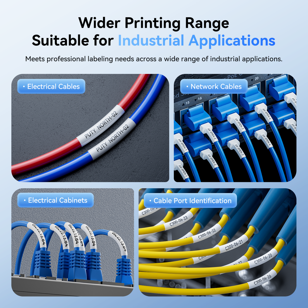 Cable and industrial labeling solutions
