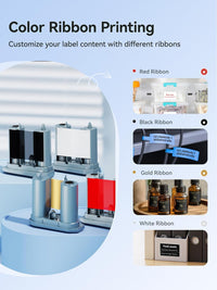 NIIMBOT M3 Label Maker Machine with Tape, 3'' Bluetooth Thermal Transfer Sticker Printer for Small Business Clothing, Address, Cable Storage, Compatible with Phones & PC (Not for 4x6 Shipping Label)
