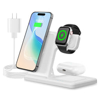 3 in 1 Wireless Charging Station for Apple Multiple Devices, Magsafe Fast Charge for iPhone 14 13 12 11 Pro Max XS XR X 8 Plus, for Watch 8 7 6 5 4 3 2 SE, for Air Pods 3 2 Pro, Black