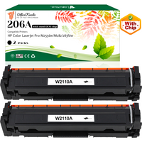 Office Koala 206A Black Toner Cartridges(with OEM Chip), Compatible with  HP Color LaserJet Pro M255dw/M282/283fdw, 1350 Pages Yield  (Replacement for OEM Part W2110A)