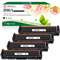 Office Koala 206A Black Toner Cartridges(with OEM Chip), Compatible with  HP Color LaserJet Pro M255dw/M282/283fdw, 1350 Pages Yield  (Replacement for OEM Part W2110A)