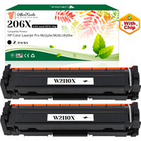 Office Koala 206X Black Toner Cartridges(with OEM Chip), Compatible with  HP Color LaserJet Pro M255dw/M282/283fdw, 3150 Pages Yield  (Replacement for OEM Part W2110X)