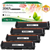 Office Koala 206X Black Toner Cartridges(with OEM Chip), Compatible with  HP Color LaserJet Pro M255dw/M282/283fdw, 3150 Pages Yield  (Replacement for OEM Part W2110X)