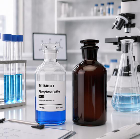 Laboratory bottle labels