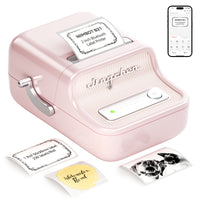 NIIMBOT B21 Label Maker, Thermal Label Printer, Portable Inkless Label Makers for Home/Office/Business, with 1 Pack 50x30mm White Label, Compatible with iOS & Android