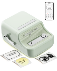 NIIMBOT B21 Label Maker, Thermal Label Printer, Portable Inkless Label Makers for Home/Office/Business, with 1 Pack 50x30mm White Label, Compatible with iOS & Android