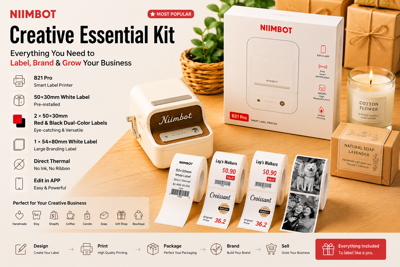Creative Labeling System | Product Packaging, Branding & Small Business Solutions | OfficeKoala