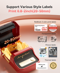 NIIMBOT Sticker Printer, B21 Pro Portabel Sticker Maker, Bluetooth Label Maker, 300DPI HD Label Printer for Photos, Notes, Study Graphics, Memo Maker, with 50x30mm Label